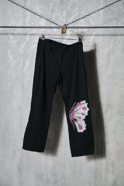 Black Butterfly Capris S