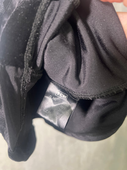 2000s goth–romantic / velour corset top #10742