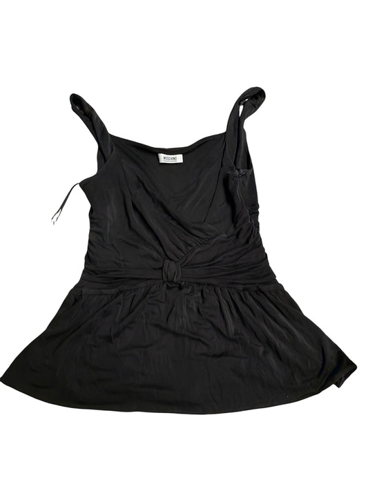 Moschino Cheap and Chic Black Draped Knot Top #13578