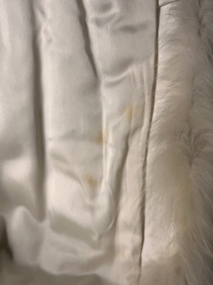 White Shadow Fox Fur Coat #11236