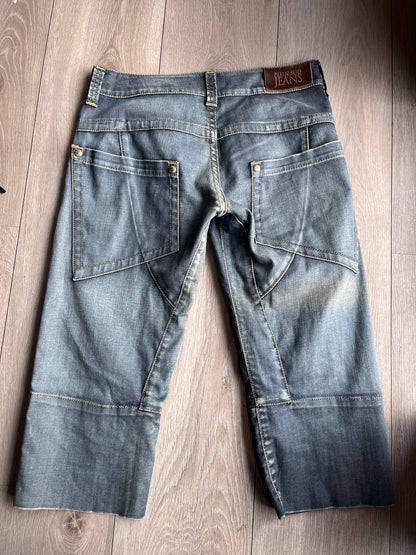 Plein Sud Archive Cropped Utility Jeans #12368