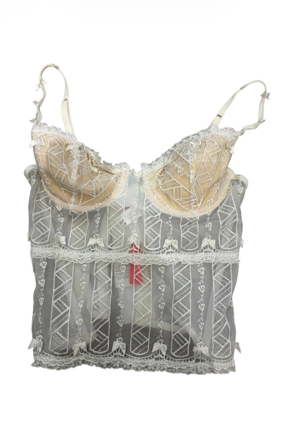 Deadstock Liberti Embroidered Lace Bustier #13312