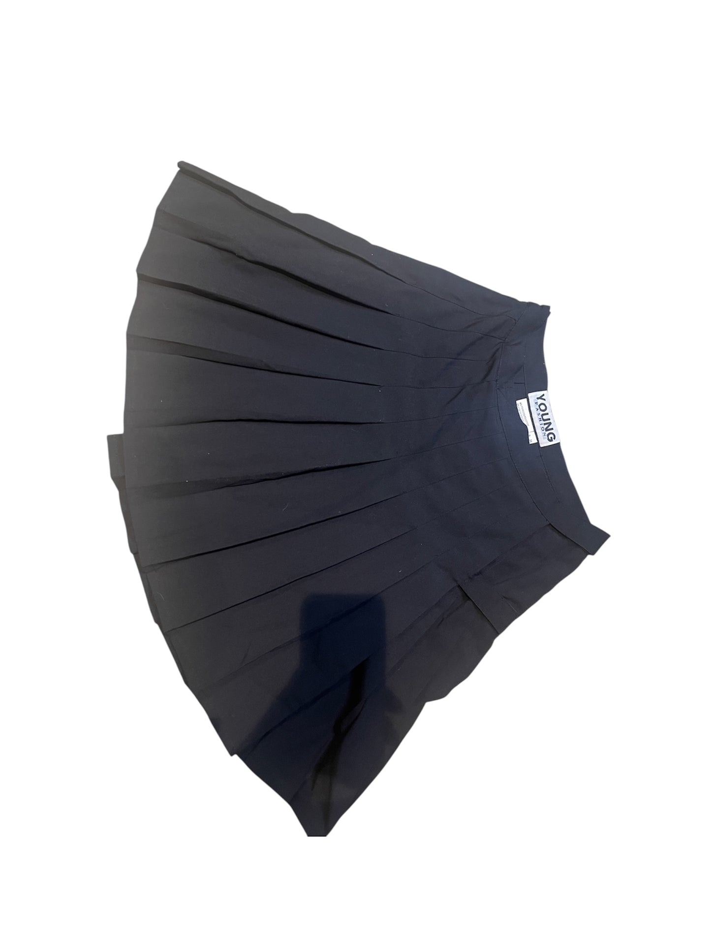 Black Pleated Mini Skirt #11833