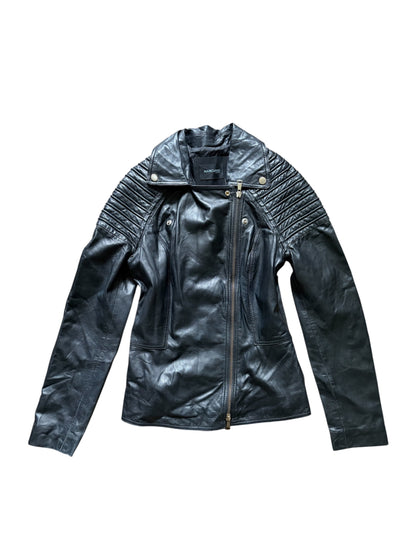 Marciano by Guess Black Lambskin Biker Jacket #13558