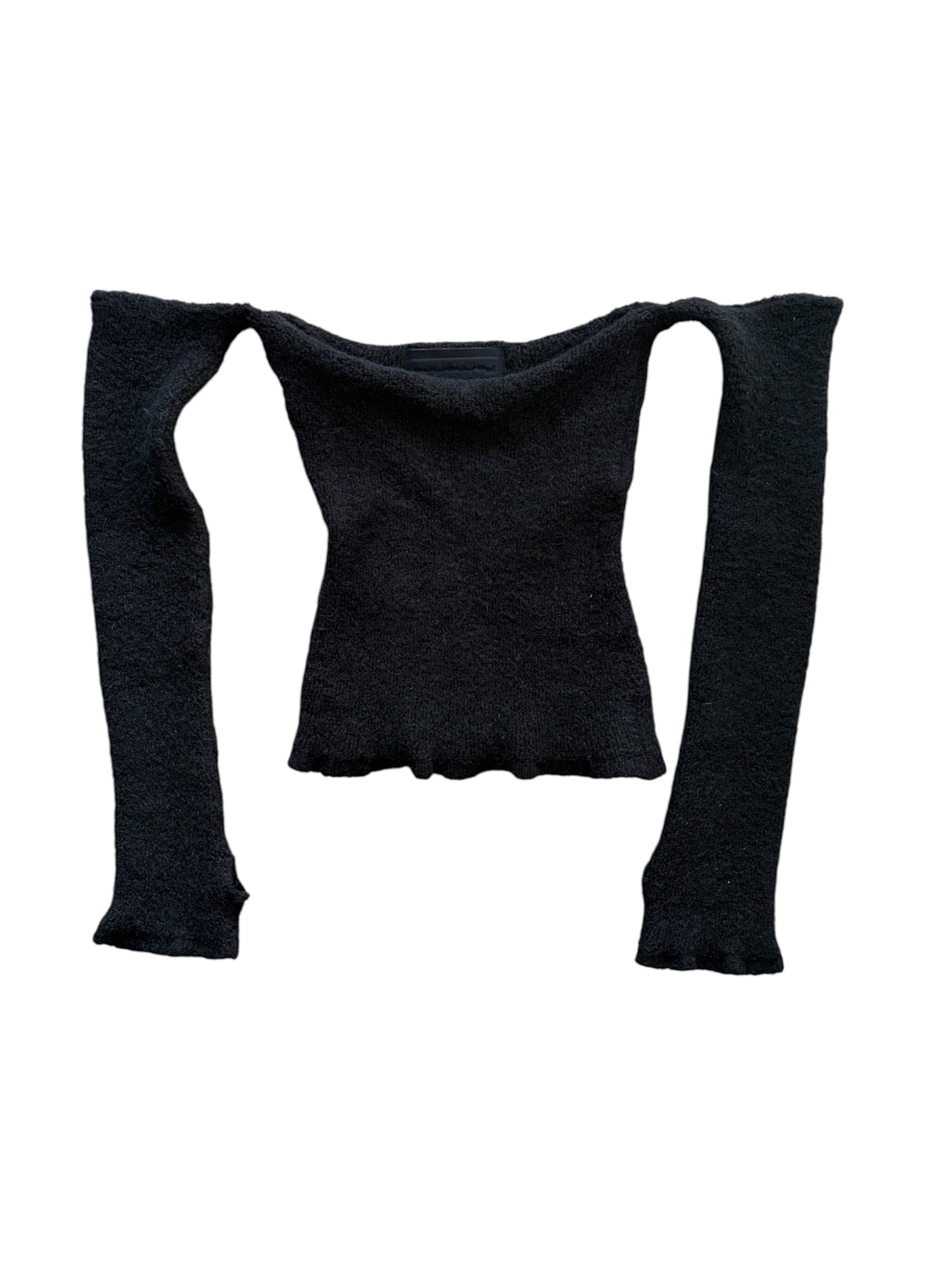 2000s Fornarina Mohair Cut-Out Top #13252