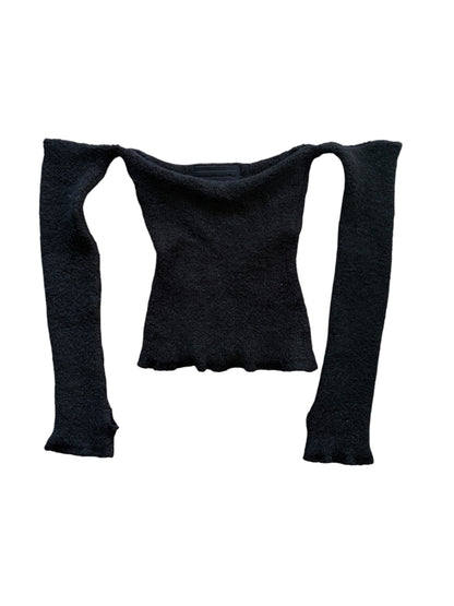 2000s Fornarina Mohair Cut-Out Top #13252