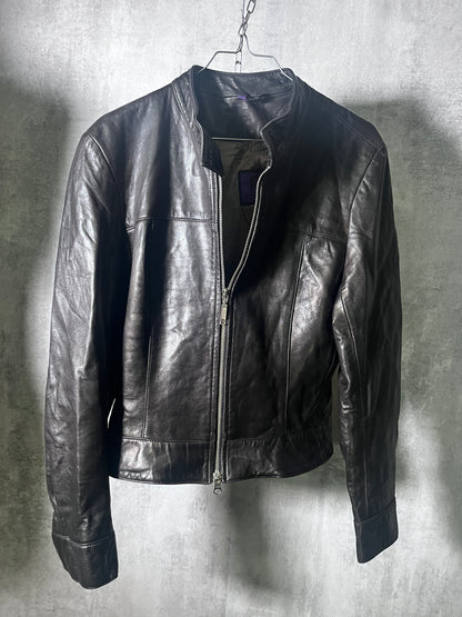 Metallic Leather Jacket #10535