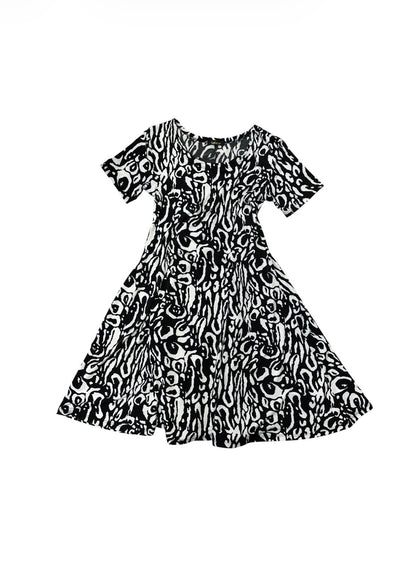 Talco Abstract Print Midi Dress #13294