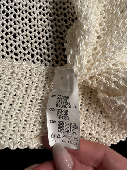 Italian Open Knit Button Cardigan #12715