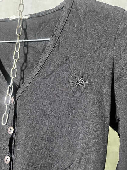 The Milano Minimalist Button Top #10745