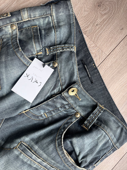 Plein Sud Archive Cropped Utility Jeans #12368