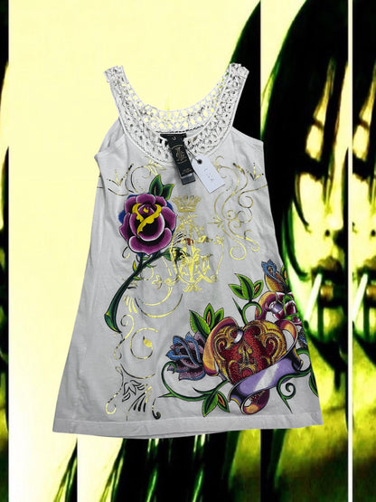 Ed Hardy Deadstock Mini Dress #9244