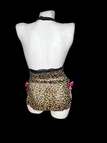 Cheetah 2000s Mesh Top #10242