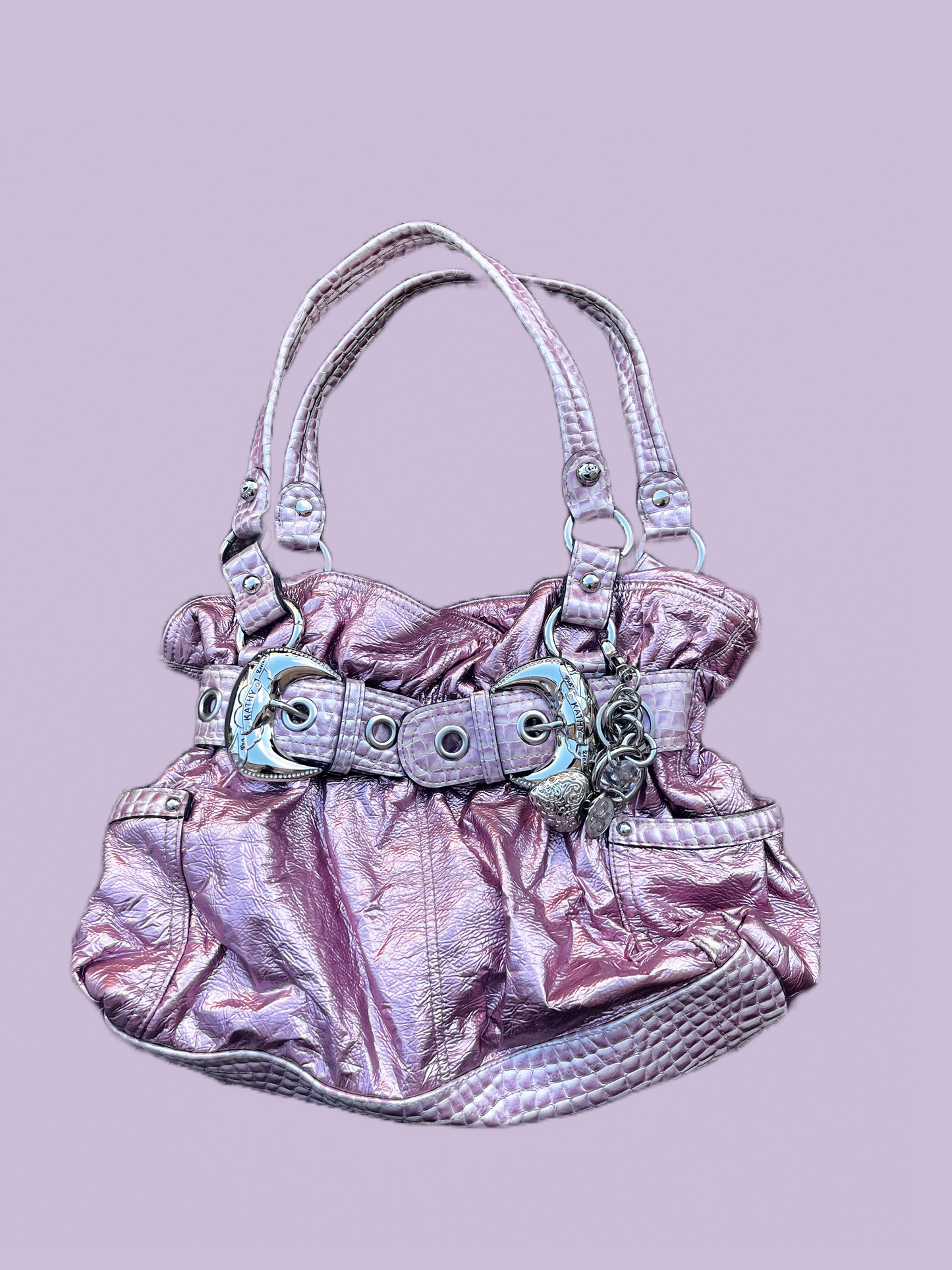 2000s Vinyl Pink Kathy Handbag #4662