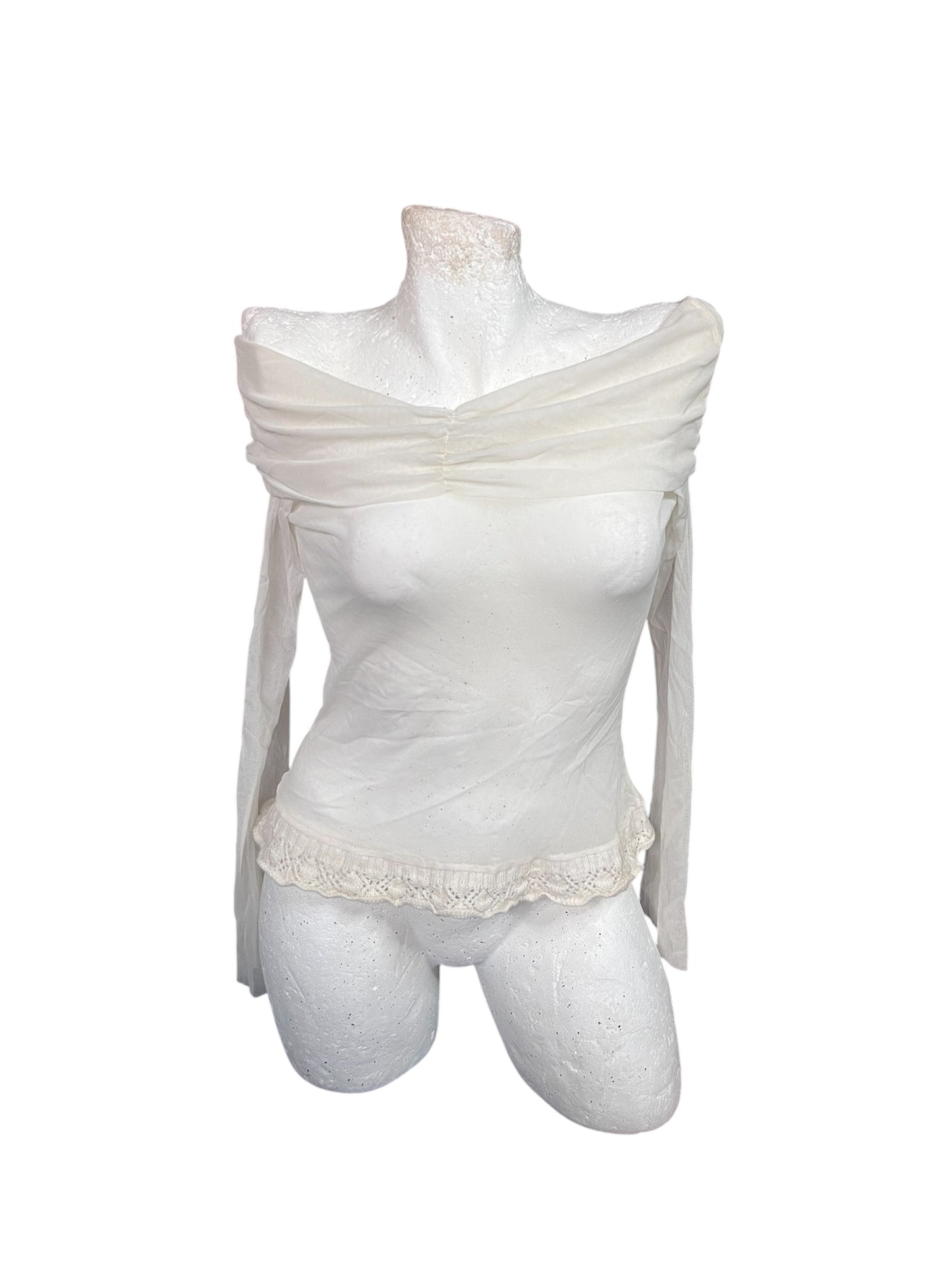 Romantic Mesh Top #11893