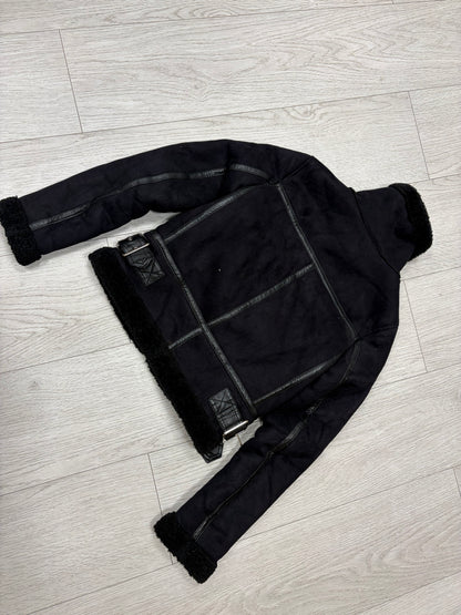 Faux Shearling Aviator Jacket #13323