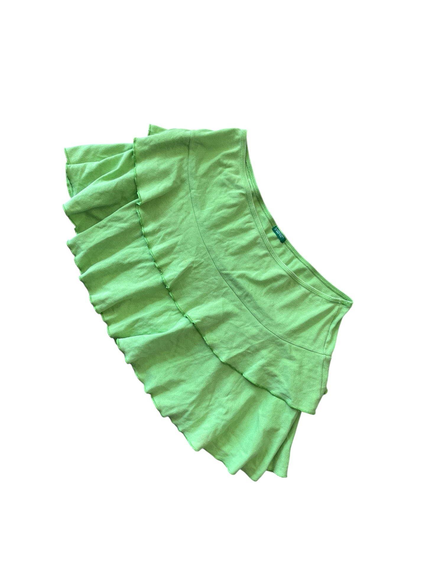 Lime Ruffle Skirt #12817