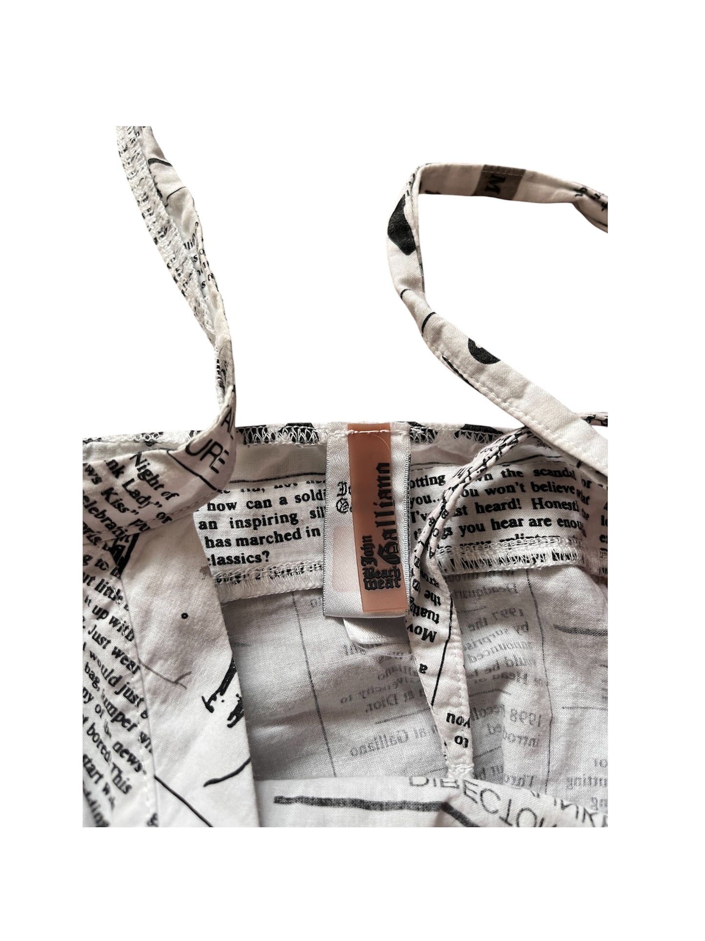 John Galliano newspaper dress #12607