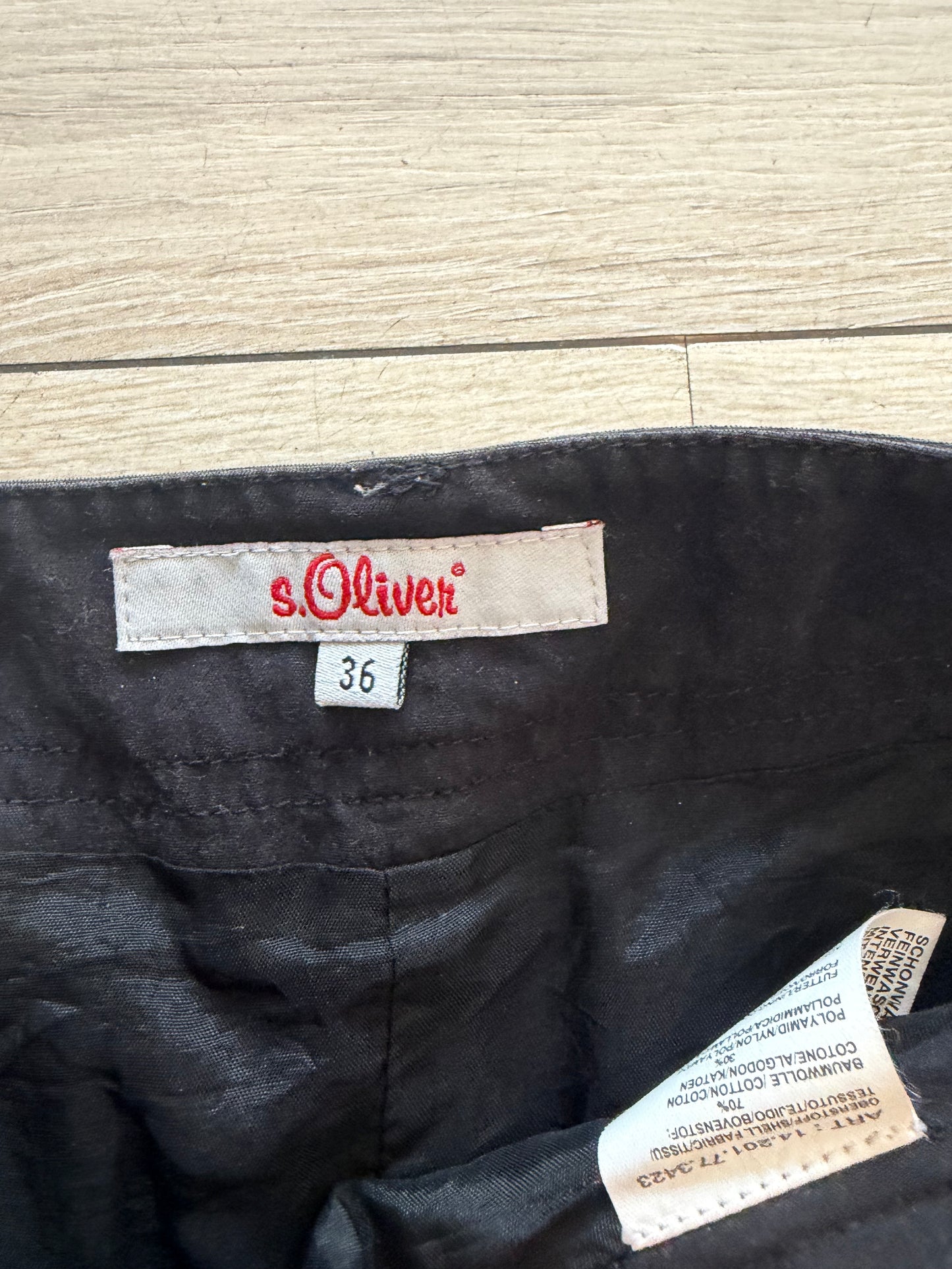 2000s s.Oliver Black Maxi Skirt #13251