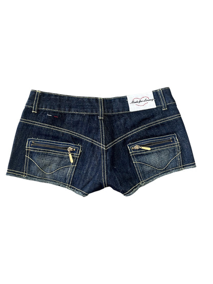 Y2K Low Rise Denim Micro Shorts #12447
