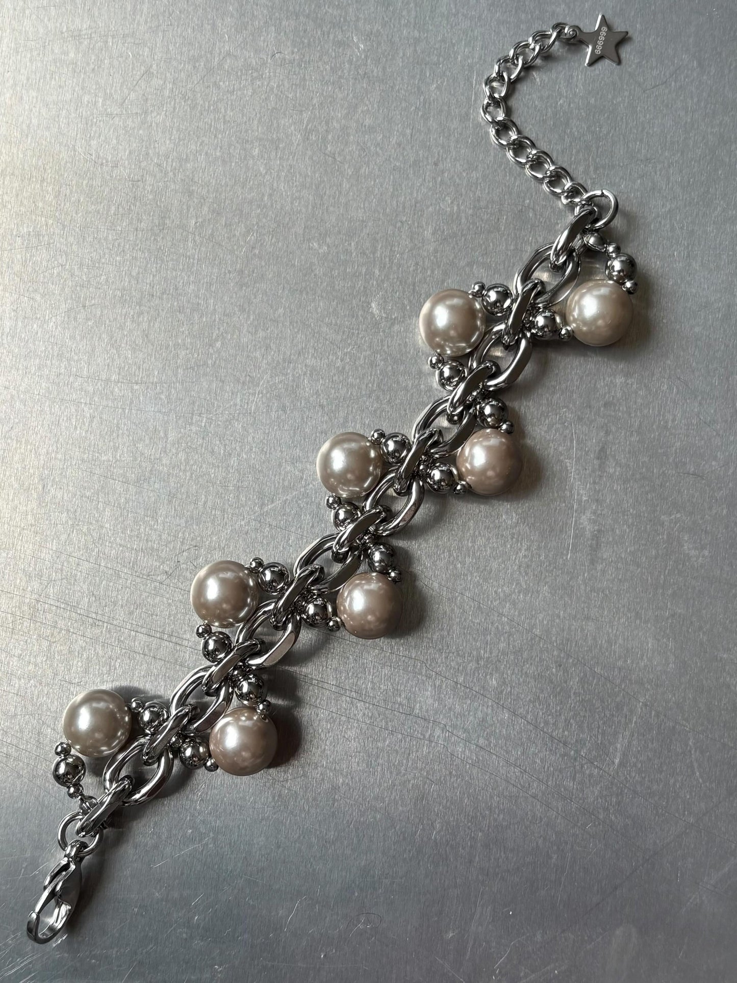 Iron champagne bracelet 666999 #9935