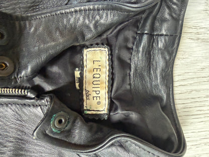 L’Equipe Plus Leather Biker Jacket #13171