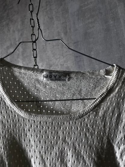 Soft Coquette Pointelle Tee #10752