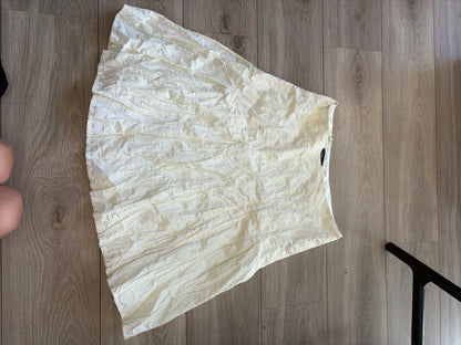 2000s Jake*s White Asymmetric Midi Skirt #13261