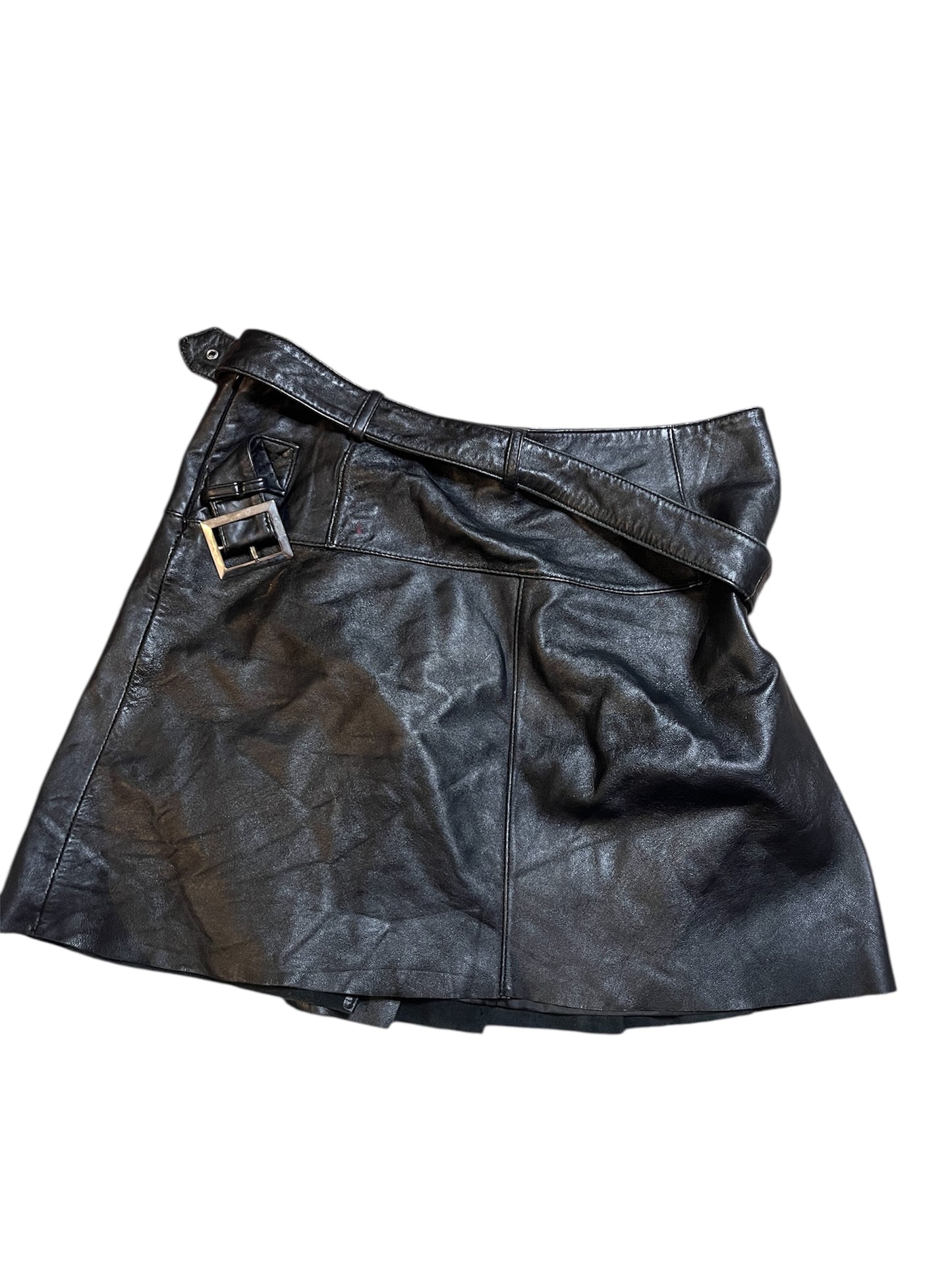 Leather Mini Skirt #11281
