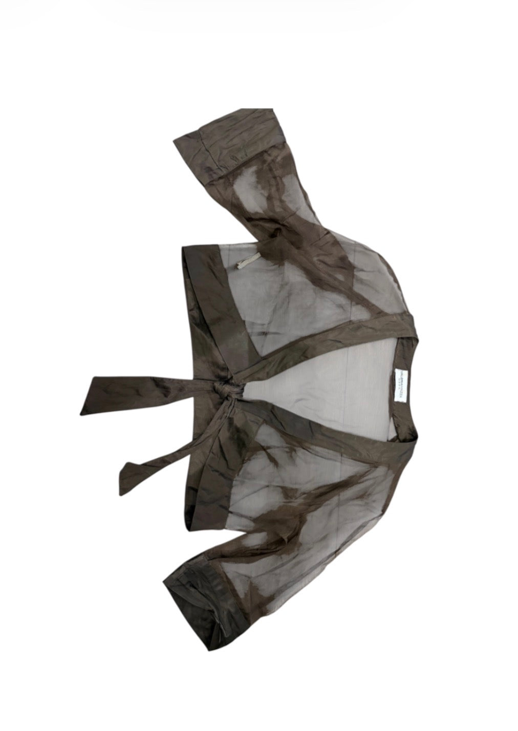 Valeria Mazza Sheer Wrap Blouse #13311