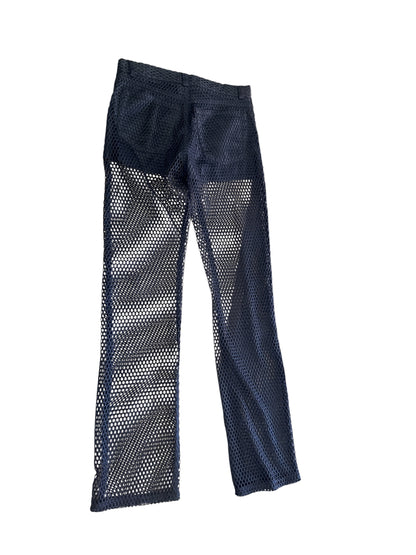 Black Mesh Trousers #12387