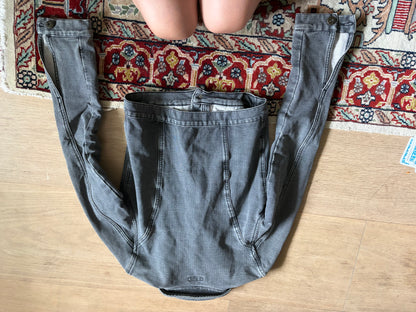 Guess 2000s Grey Flared-Sleeve Denim Jacket