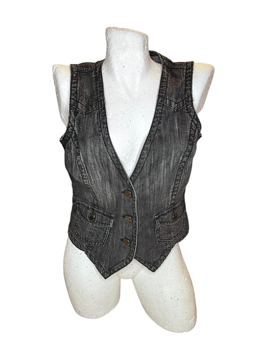 Washed Denim Vest #7217