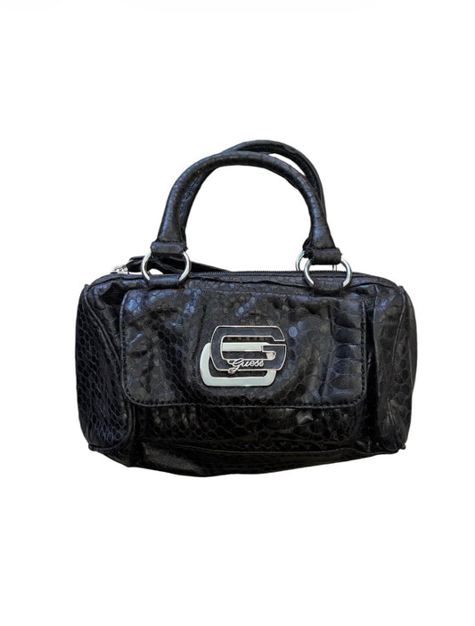 Guess Black Croc-Embossed Mini Bag #13622