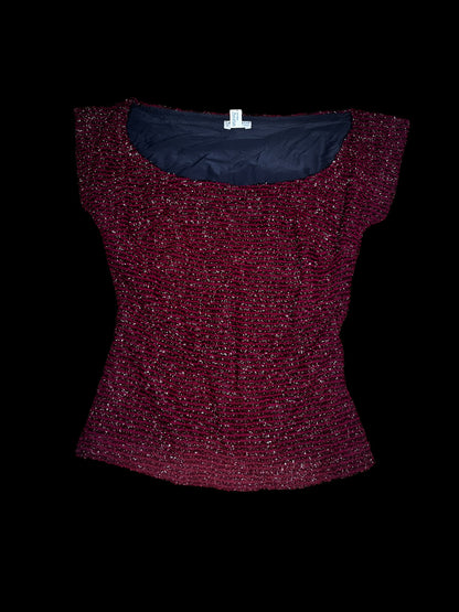 Red Sparkly Top #7882