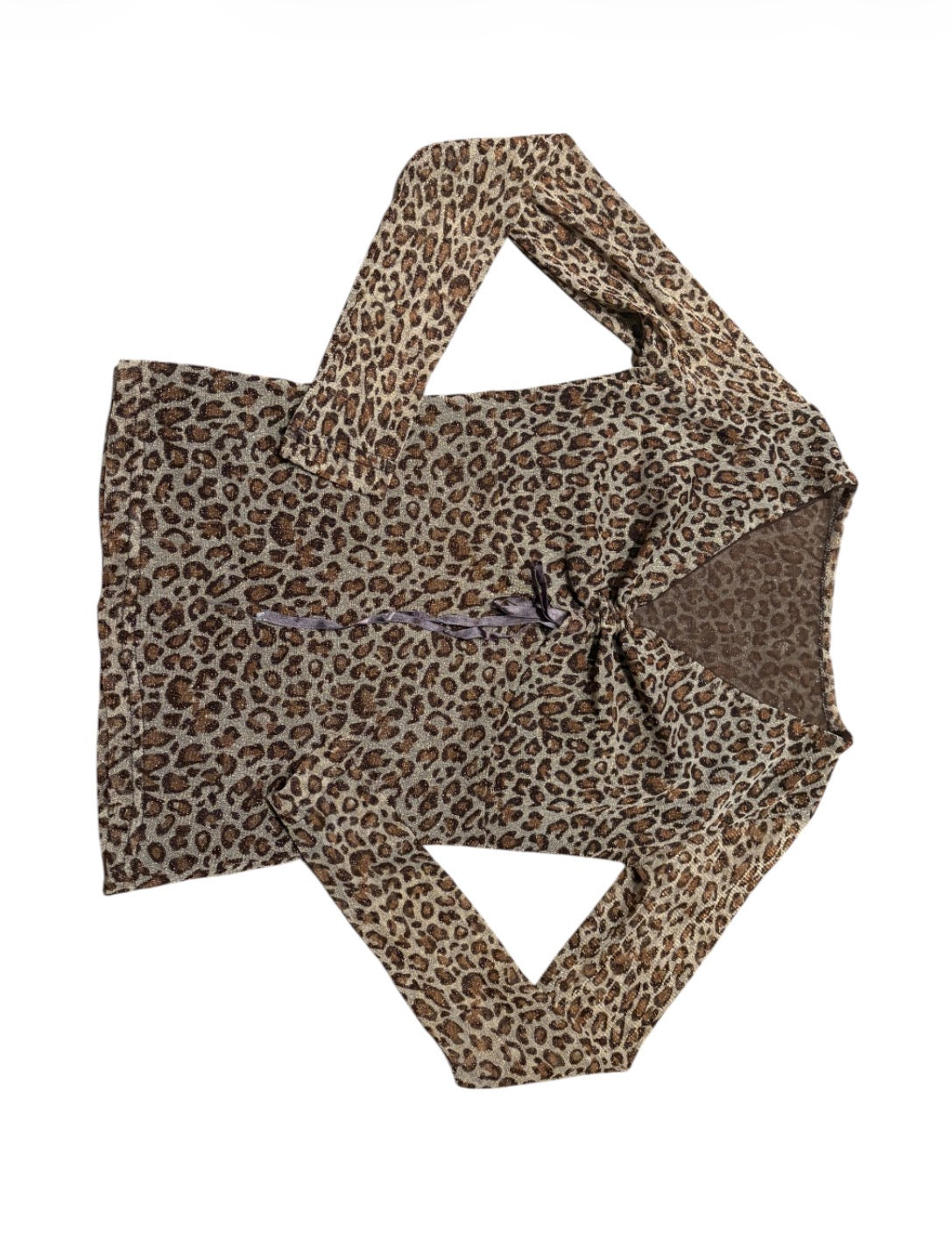 Leopard Mesh Top #13756