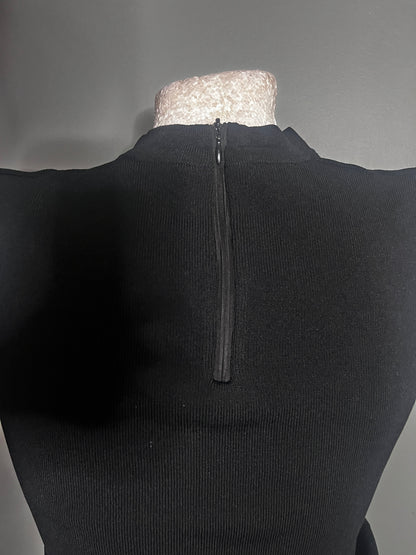 LEVIP — Cut-Out Choker Knit Top (Italy, early 2000s) #11095