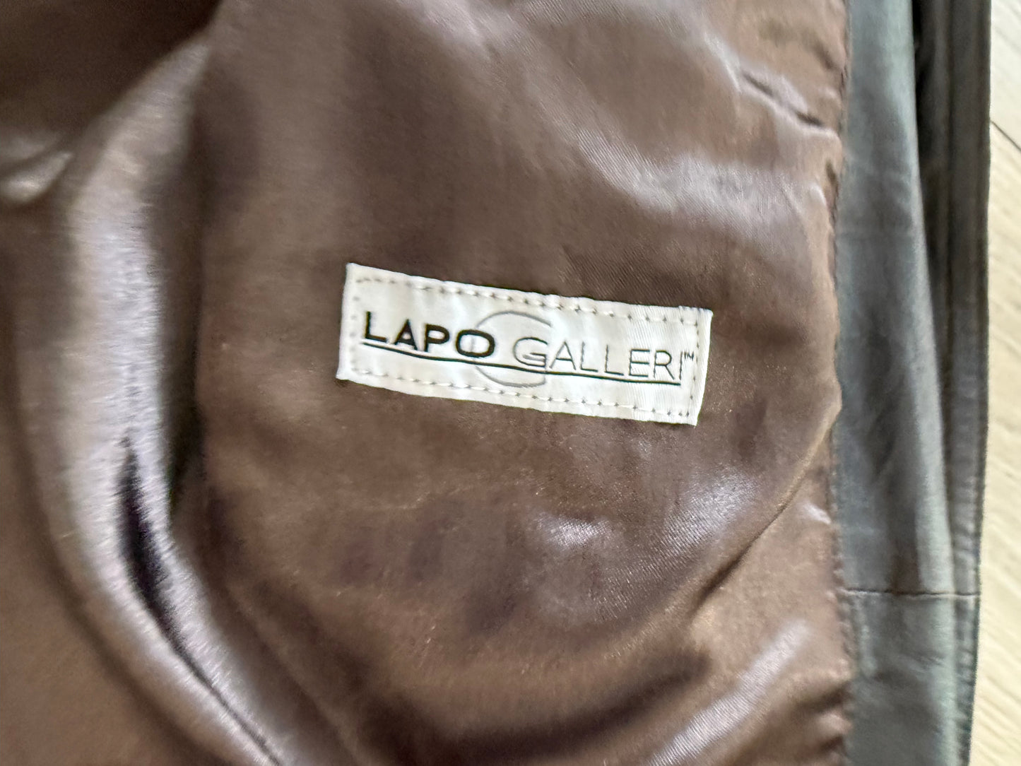 Vintage Lapo Gallery Leather Jacket #11187