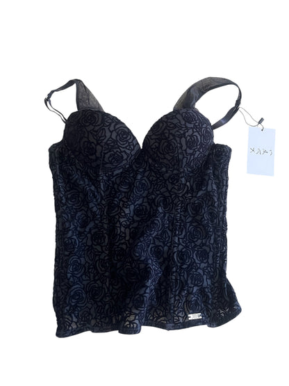 Black Lace Corset Top #12422