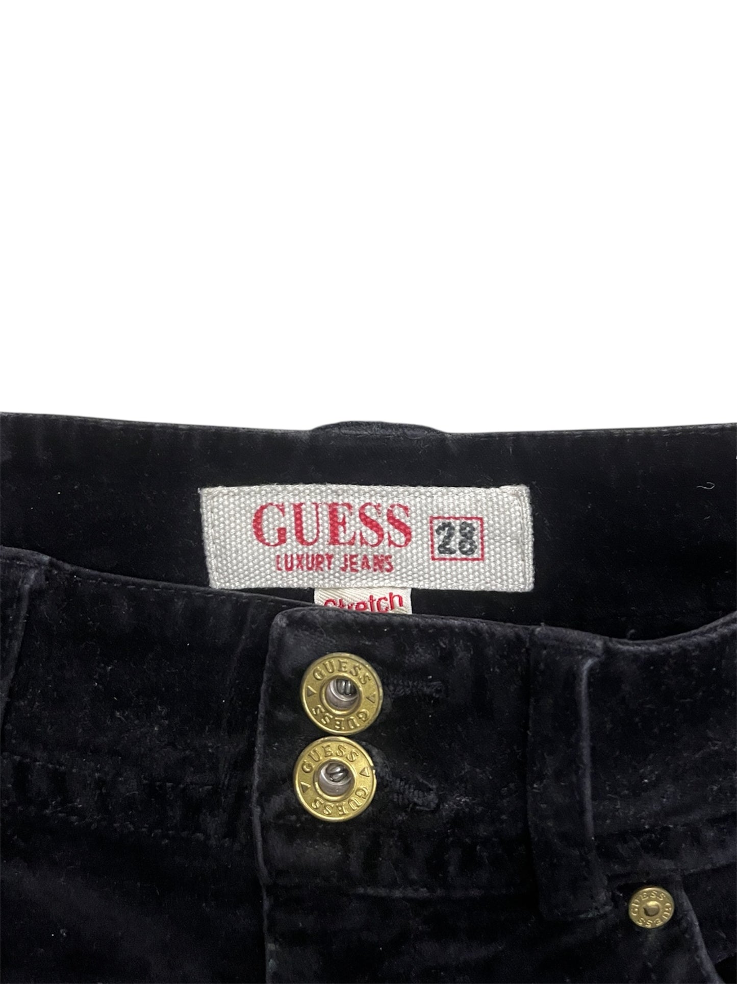 GUESS Luxury Jeans – Black Velvet Mini Skirt (Size 28)
#11326