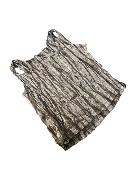 Sheer Crushed Silver Tank #11618