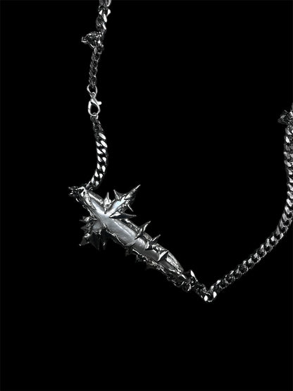 Spike Cross Necklace #10767
