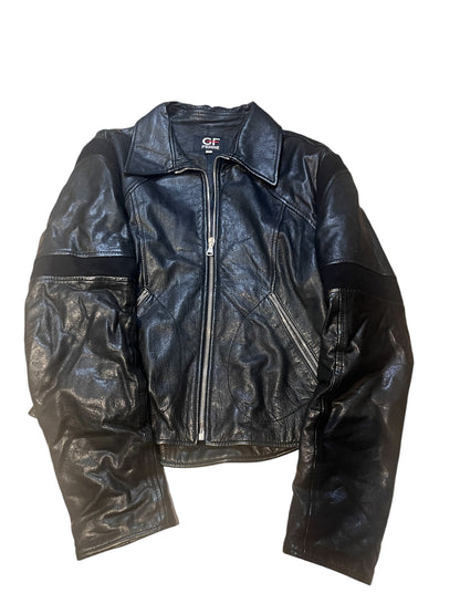 GF Ferré Cropped Leather Jacket #11834