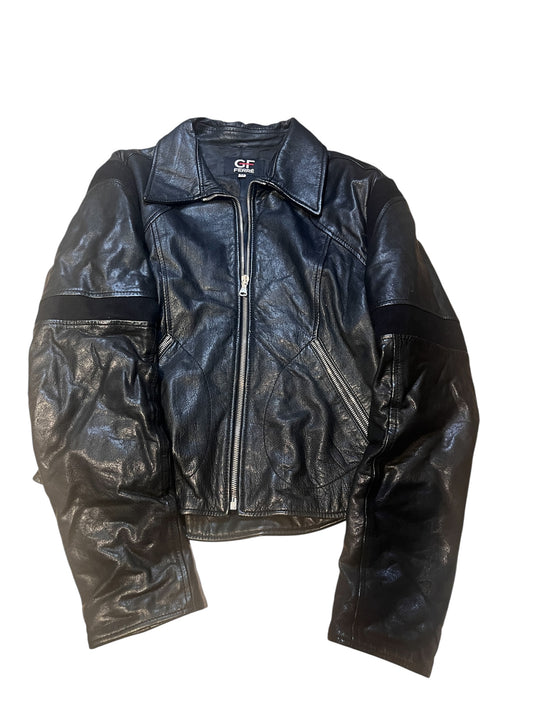 GF Ferré Cropped Leather Jacket #11834