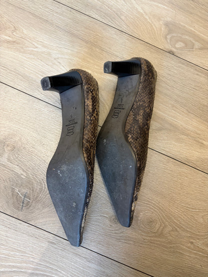 Kennel & Schmenger Snake-Effect Leather Pumps #13634