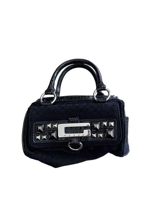Guess Monogram Mini Handbag with Stud Detail #12424
