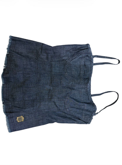 Rocca Jeans Denim Corset Top #13318