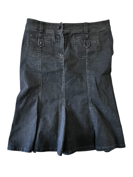 Washed Denim Skirt #7922