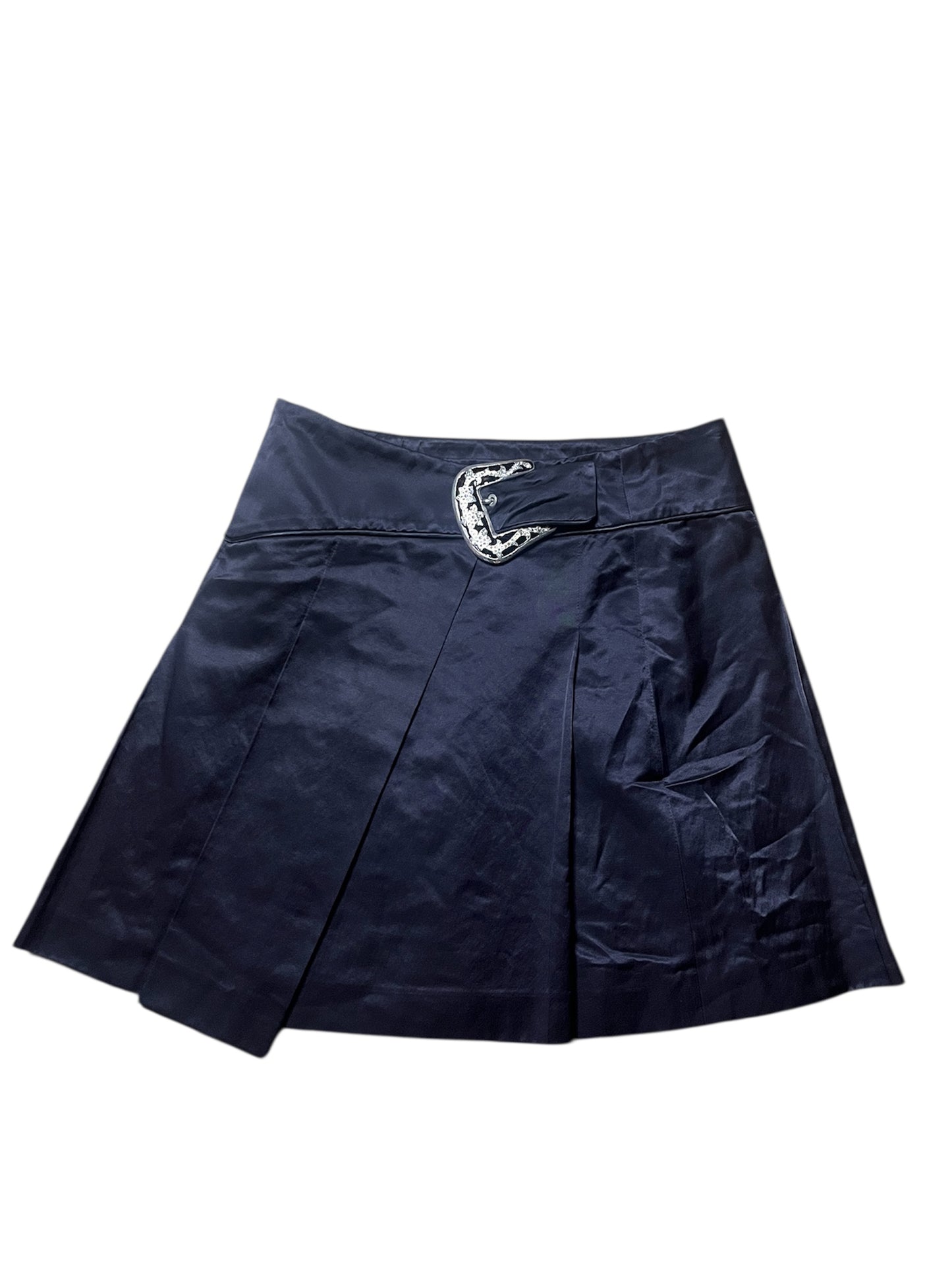 Iceberg Buckle Waist Mini Skirt #12027
