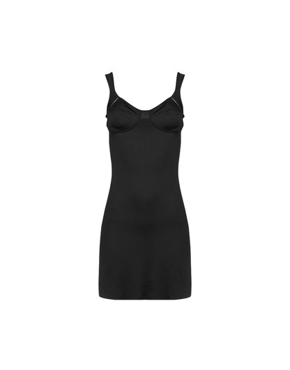 1990s Versace Intensive Black Mini Dress #13769